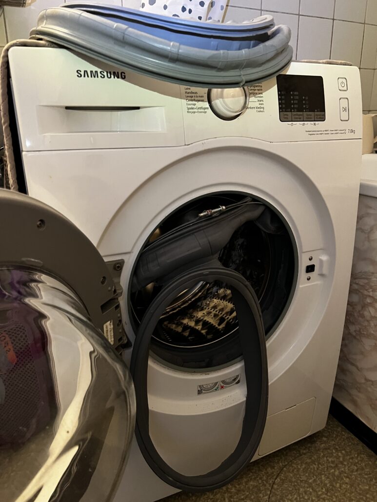 Wasmachine samsung gescheurde rubber